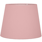 Cúpula De Abajur Tecido Rosa 20x16cm