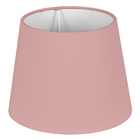 Cúpula De Abajur Tecido Rosa 20x16cm