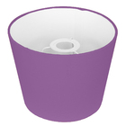 Cúpula De Abajur Tecido Roxo 20x16cm