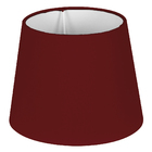 Cúpula De Abajur Tecido Vermelho 20x16cm