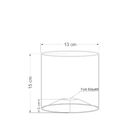 Cúpula Em Tecido Cilíndrica Abajur Luminária Cp-2009 13x15cm