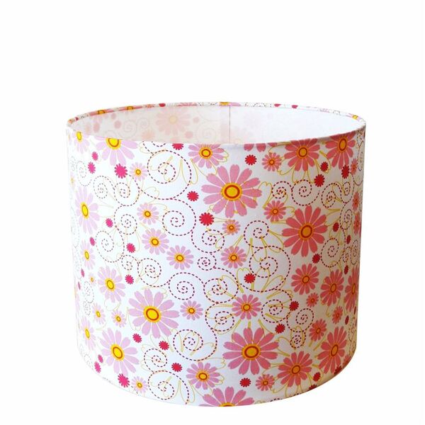 Cupula em Tecido Cilindrica Abajur Luminaria Cp-4146 40x30cm