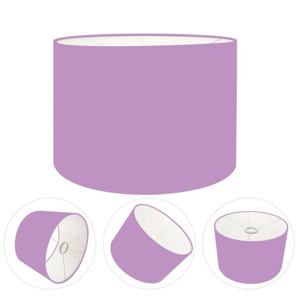 Cúpula Em Tecido Cilíndrica Abajur Luminária Cp-4146 40x30cm