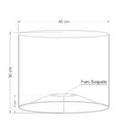 Cúpula Em Tecido Cilíndrica Abajur Luminária Cp-4146 40x30cm