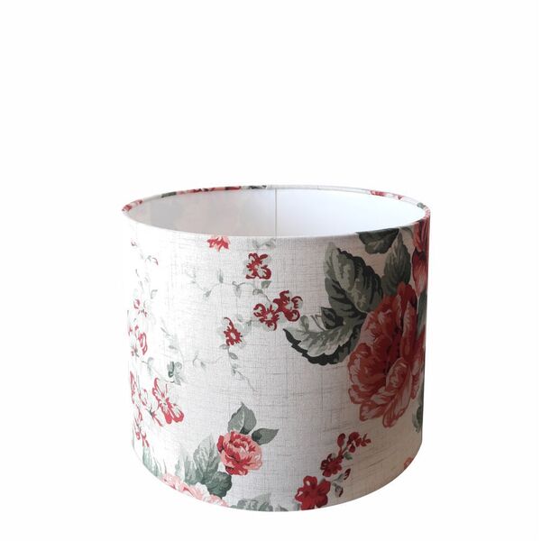 Cupula em Tecido Cilindrico Abajur Luminaria Cp-4143 35x25cm