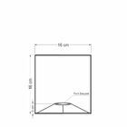 Cúpula Em Tecido Quadrada Abajur Luminária Cp-4224 16/16x16cm