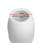 Cúpula Globo Luminária De Ventilador Teto Pvc Lorensid Rubi