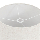 Cúpula Cilíndrica Grande Bege Tecido 26,5x35cm Inspire