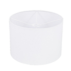 Cúpula Cilíndrica Grande Branca Tecido 26,5x35cm Inspire