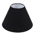 Cúpula Cônica Grande Preta Tecido 24x35x15cm Inspire