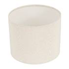 Cúpula Cilíndrica Média Bege Tecido 20x25cm Espaço Luz