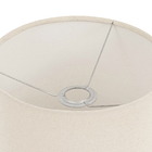 Cúpula Cilíndrica Média Bege Tecido 20x25cm Espaço Luz