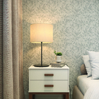 Cúpula Cilíndrica Média Bege Tecido 20x25cm Espaço Luz