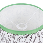 Cúpula Cilíndrica Média Branca Tecido 20x25cm Espaço Luz