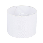 Cúpula Cilíndrica Média Branca Tecido 20x25cm Inspire