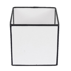 Cúpula Quadrada Média Branca Tecido Espaço Luz