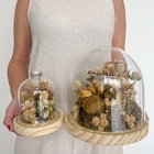 Cúpula Média De Flores Desidratadas Alvejadas