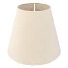 Cpula para Abajur Capela Tradicional TNT 16x25cm Creme Primor