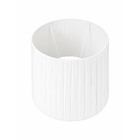Cpula para Abajur Concha Plissada  26x40cm Off White Primor