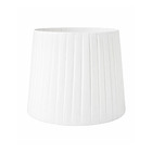 Cpula para Abajur Concha Plissada  26x40cm Off White Primor