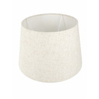 Cúpula para Abajur Concha Baixa 22x30cm Linho Claro Primor