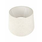 Cúpula para Abajur Concha Baixa 22x30cm Linho Claro Primor
