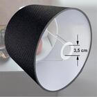 Cúpula Para Abajur Luminária Tecido Algodão 15x17x20 Cm Pt