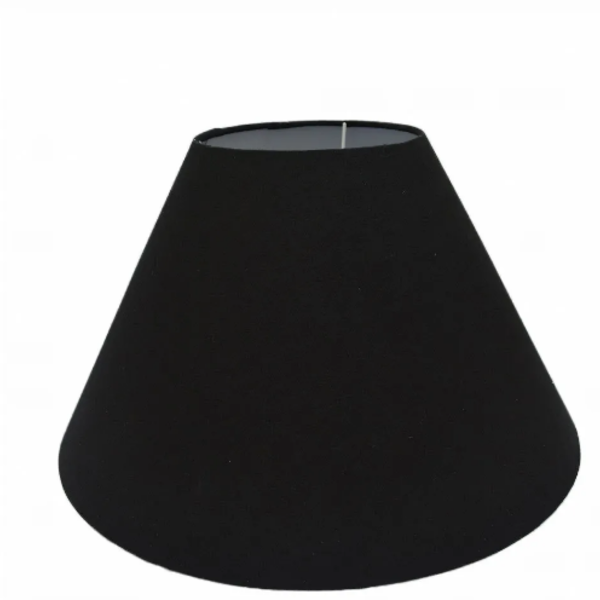 Cúpula Para Abajur Tecido Algodão Ref 26 - Cúpula Preta
