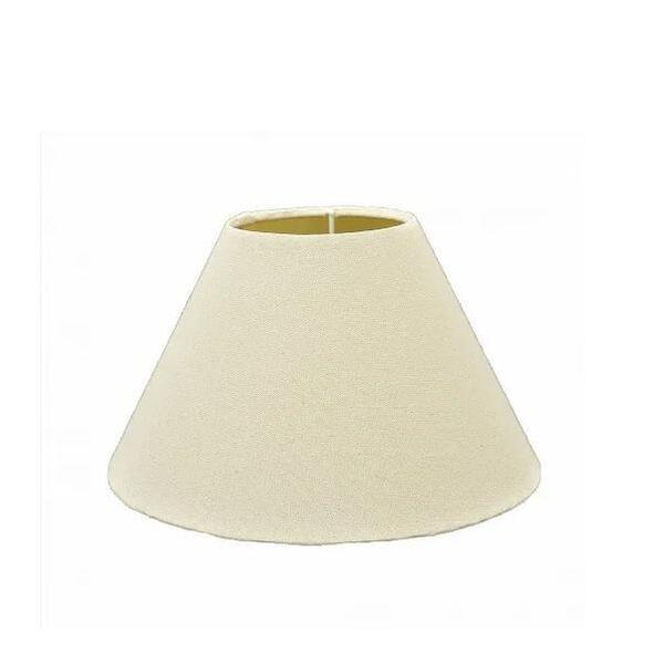 Cúpula Para Abajur Tecido Bege Encaixe 4 Cm Ref 18