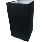 Cúpula Para Abajur Tecido Preta Encaixe 4 Cm Ref 49