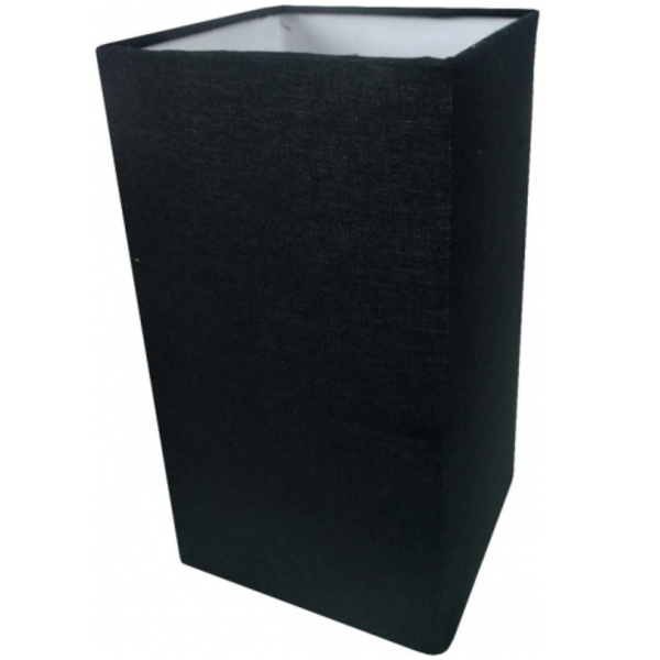 Cúpula Para Abajur Tecido Preta Encaixe 4 Cm Ref 49