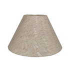 Cúpula Cônica Pequena Bege Fibra e Plástico 15x25x25cm Espaço Luz