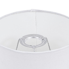 Cúpula Cônica Pequena Branca Tecido 14x18cm Espaço Luz