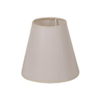 Cúpula Cônica Branco Metal e Plástico 13x14x8cm Primor