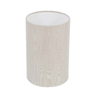 Cúpula Cilíndrica Pequena Cinza Tecido 30x20cm Inspire