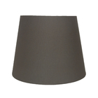 Cúpula Cônica Pequena Cinza Tecido e Plástico 14x18x18cm Espaço Luz