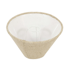 Cúpula Cônica Pequena Cru Tecido 12x20x8cm Inspire