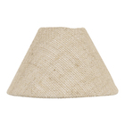 Cúpula Cônica Pequena Cru Tecido 12x20x8cm Inspire
