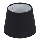 Cúpula Cônica Pequena Preta Tecido 14x18cm Espaço Luz
