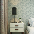 Cúpula Cilíndrica Pequena Preta Tecido 30x20cm Inspire