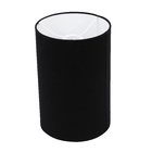 Cúpula Cilíndrica Pequena Preta Tecido 30x20cm Inspire