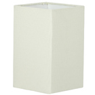 Cúpula Quadrada De Abajur Tecido Bege 12x20cm