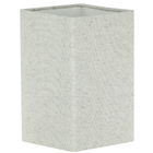 Cúpula Quadrada De Abajur Tecido Rustico Escuro 12x20cm