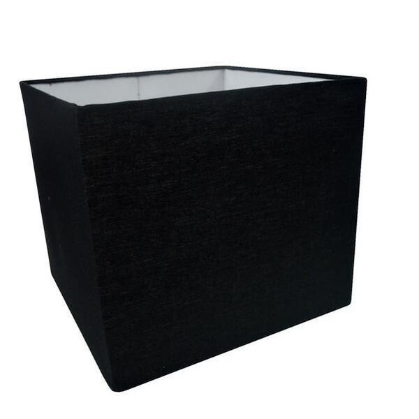 Cúpula Quadrada Para Abajur Ref 57 Encaixe 4 Cm Preta