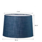 Cúpula Trapézio M Voil Linho Azul