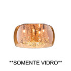 Cupula Vidro Ambar Soho Pd001am Bella Somente A Cupula