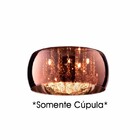 Cupula Vidro Cobre Pendente Soho Pd002co Somente Vidro