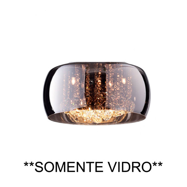 Cupula Vidro Cromado Soho Pd001cr Bella Somente A Cupula