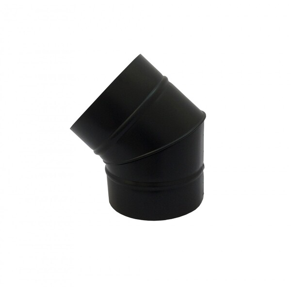 Curva 45° Preta De 180 Mm De Diâmetro