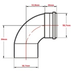Curva 90º Curta Para Esgoto Primário Branca - Krona, Tamanho: